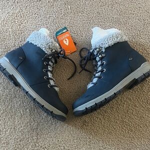 Women's Lace Up Boots - Blue